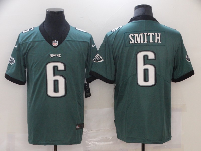 Men Philadelphia Eagles #6 Smith Green New Nike Vapor Untouchable Limited 2021 NFL Jersey